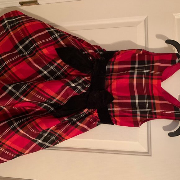 Gymborie Red Plaid dress  size 7 - Picture 2 of 3